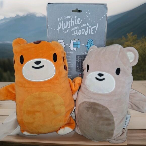 Cubcoats Cozi Bori The Bear 2 & 1 hoodie & bear SZ 3 Transforming Plushie NWT - Picture 9 of 9